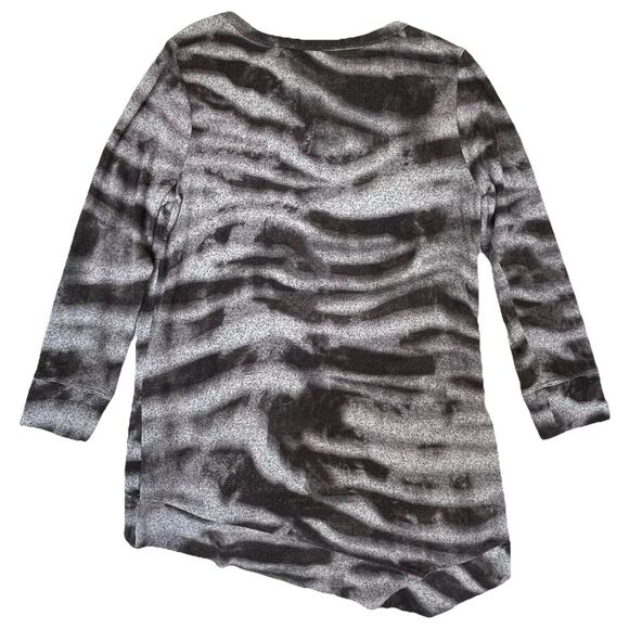Simply Vera Wang Shirt Women's Size XS Black Grey Grunge Witchy Dark Feminine‎ - Picture 6 of 6